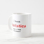 統計教え コーヒーマグカップ (正面左)