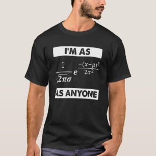統計数値計算機正規分布ベル Tシャツ