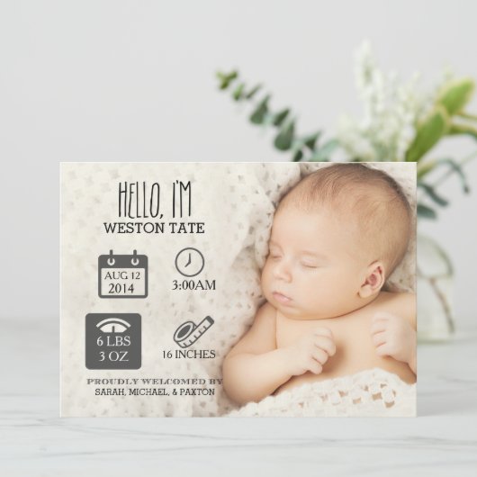 統計生まれたばかりの発表 案内状 (スタンド正面)