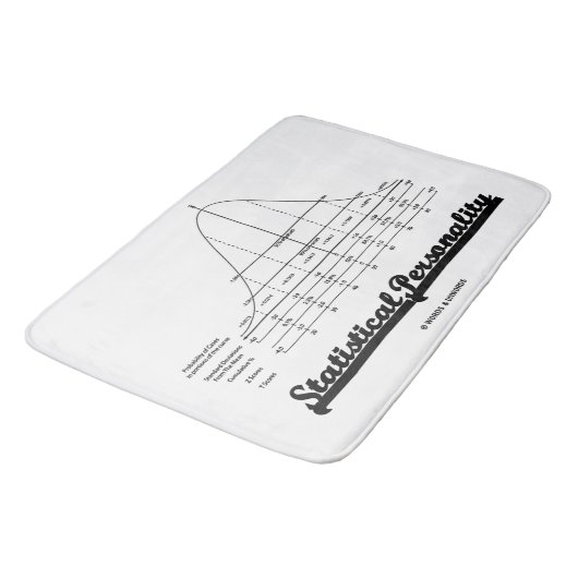 統計的な人格鐘のカーブのユーモア バスマット (アングル)