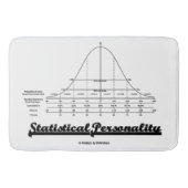 統計的な人格鐘のカーブのユーモア バスマット (正面)