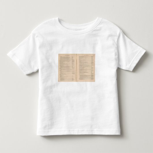 統計的な地図書1900 8 トドラーTシャツ (正面)
