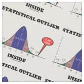 統計的な飛び地の内部(鐘のカーブのユーモア) ファブリック (クローズアップ)