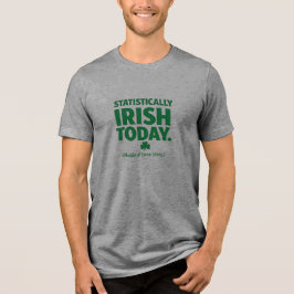 統計的にアイルランド人 - 聖パトリックの日 トライブレンドＴシャツ