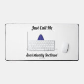 統計的に傾いたベル曲線と呼ぶ デスクマット (キーボード&マウス)