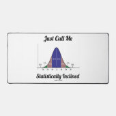 統計的に傾いたベル曲線と呼ぶ デスクマット (正面)