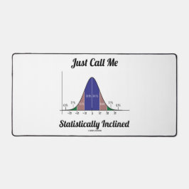 統計的に傾いたベル曲線と呼ぶ デスクマット