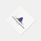 統計的に抵抗できないベル曲線の統計ユーモア スタンダードカクテルナプキン (角)