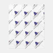 統計的に抵抗できないベル曲線の統計ユーモア フリースブランケット (正面)