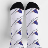 統計的に抵抗できない統計ギークユーモア ソックス (上部)