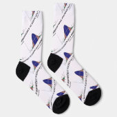 統計的に抵抗できない統計ギークユーモア ソックス (右)