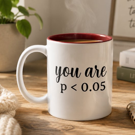 統計的に有意です P < 0.05 ツートーンマグカップ