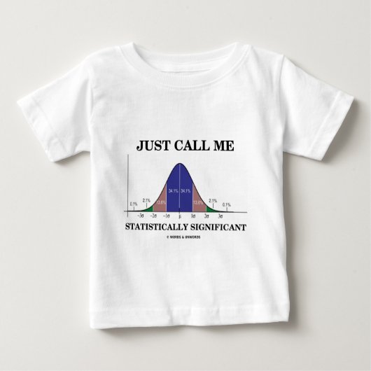統計的に有意と呼ぶ ベビーTシャツ (正面)