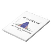 統計的に有意なベル曲線と呼ぶ ノートパッド (回転)