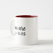 統計的に有意なP < 0.05 ツートーンマグカップ (正面左)