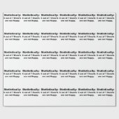 統計的に7人の小びとからの6人はhappy.pngではないです ラッピングペーパー (フラット)