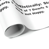 統計的に7人の小びとからの6人はhappy.pngではないです ラッピングペーパー (ロールコーナー)