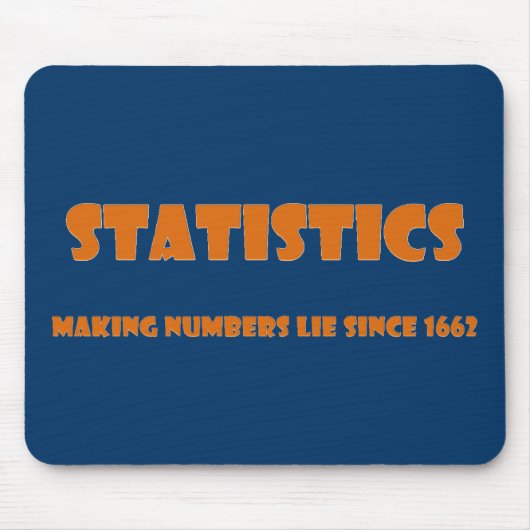統計量の助けの人々は数うそを作ります マウスパッド (正面)