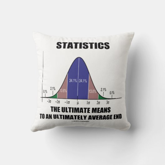 統計量の最終的な平均の最終的に平均端 クッション (裏面)