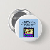 統計量の統計学者のユーモア 缶バッジ (正面&裏面)