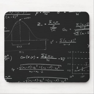 統計量の黒板 マウスパッド