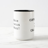 統計量はマグのゲームです ツートーンマグカップ (中央)