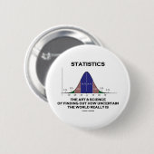 統計量引用文を調べることの芸術及び科学 缶バッジ (正面&裏面)