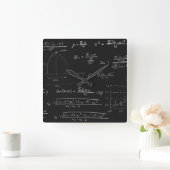 統計Blackboard スクエア壁時計 (ホーム)