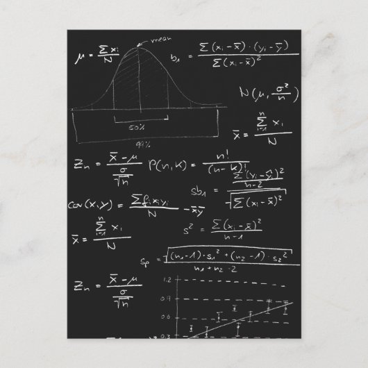 統計Blackboard ポストカード (正面)