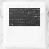 統計Blackboard 長方形シール (バッグ)