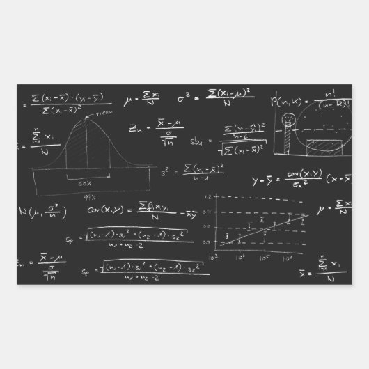 統計Blackboard 長方形シール (正面)
