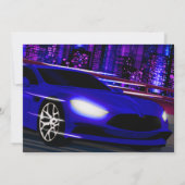 絵と一緒におめでとう！ 招待状 (裏面)