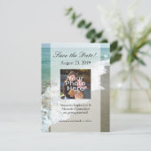 絵になるようなビーチでの目的地ウェディング セーブザデート (スタンド正面)