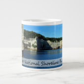 絵に描かれた岩 ジャンボコーヒーマグカップ (正面)