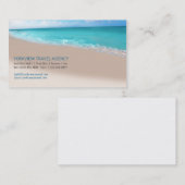 絵のようなビーチの海の海旅行名刺 名刺 (正面/裏面)