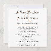 絵のようなペイントされた海辺の結婚式招待状 招待状 (裏面)