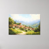 絵のようなヨーロッパヴィレッジ キャンバスプリント (正面)