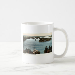絵のような千島NYの1907年のヴィンテージ コーヒーマグカップ