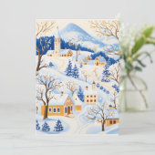 絵のような山村のクリスマスカード シーズンカード (スタンド正面)