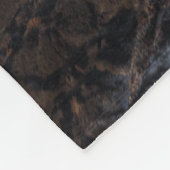 絵のような景色: 火山噴火の眺め フリースブランケット (角)