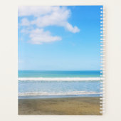 絵のような海ブルーシースカイビーチ写真名 プランナー手帳 (裏面)