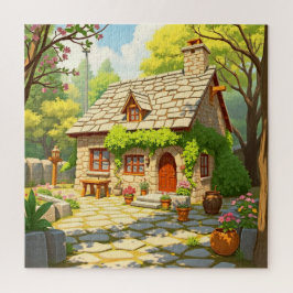 絵のような石造りのコテージ ジグソーパズル