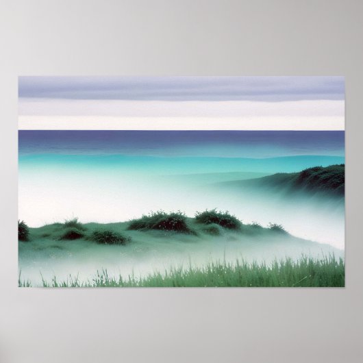 絵のような風景アウトドア自然背景 ポスター (正面)