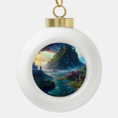 絵のような風景4 セラミックボールオーナメント (正面)