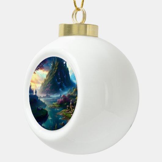 絵のような風景4 セラミックボールオーナメント (右)