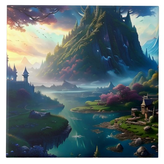 絵のような風景4 タイル (正面)