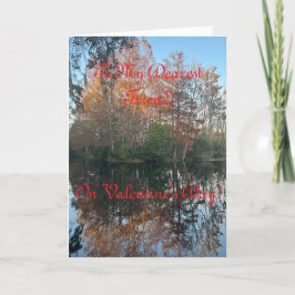 絵のような風景、友人のバレンタインカード カード