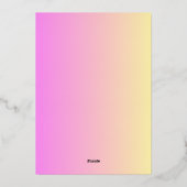 絵のように美しいイースター 箔シーズンカード (裏面)