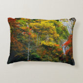 絵のように美しい景色の秋羽衣滝北海道 アクセントクッション (裏面)