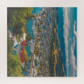 絵のように美しい沿岸町 ジグソーパズル (横)